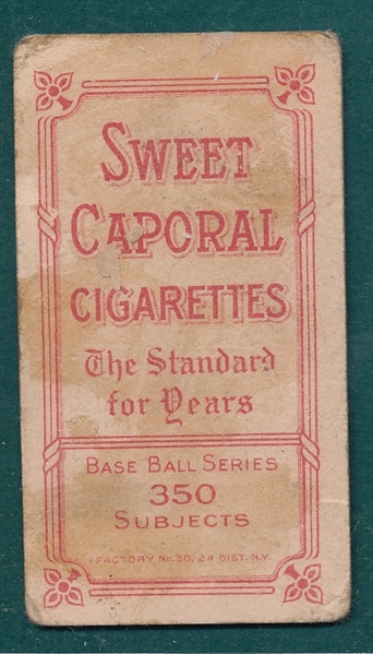 1909-1911 T206 McGinnity, Sweet Caporal Cigarettes