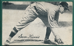 1921 Exhibits Sam Harris, Rookie