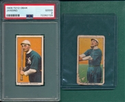 1909 T212-1 Howse & Jansing PSA 2, Obak Cigarettes, Lot of (2)