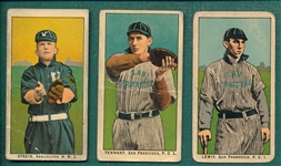 1910 T212-2 Lewis, Streib & Tennant, Lot of (3), Obak Cigarettes