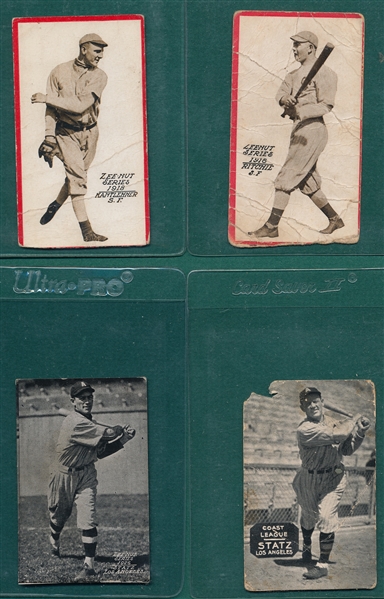 1918-33 Zeenut Lot of (4) W/ Ritcher