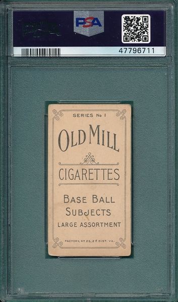 1910 T210-1 Mullaney Old Mill Cigarettes PSA 3