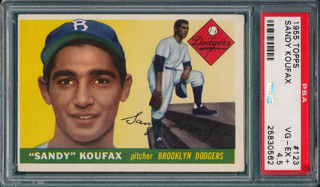 1955 Topps #123 Sandy Koufax PSA 4.5 *Rookie*