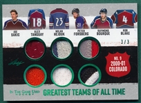 2023 Leaf In the Game Used Hockey, Greatest Teams, GT-11 Avalanche, 3/3