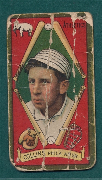 1911 T205 Collins, Mouth Closed, Piedmont Cigarettes