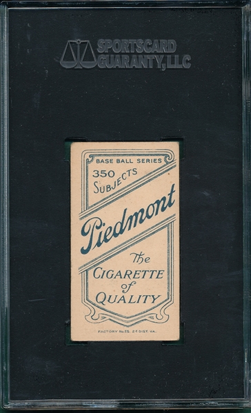 1909-1911 T206 Hoblitzell Piedmont Cigarettes SGC 50