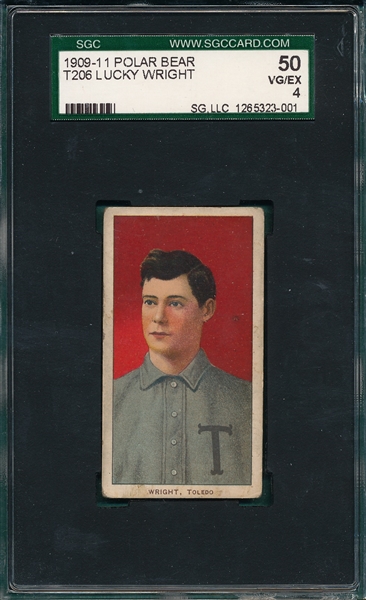 1909-1911 T206 Wright Polar Bear SGC 50 