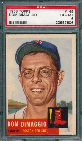 1953 Topps #149 Dom DiMaggio PSA 6