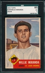 1953 Topps #278 Willie Miranda SGC 60 *Hi #*