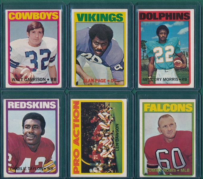 1972 Topps High Numbers Lot of (49) W/ #286 Rayfield Wright