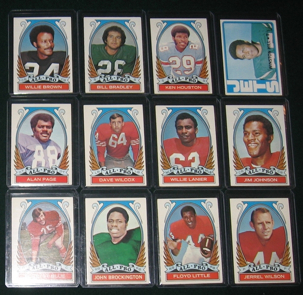 1972 Topps High Numbers Lot of (49) W/ #286 Rayfield Wright