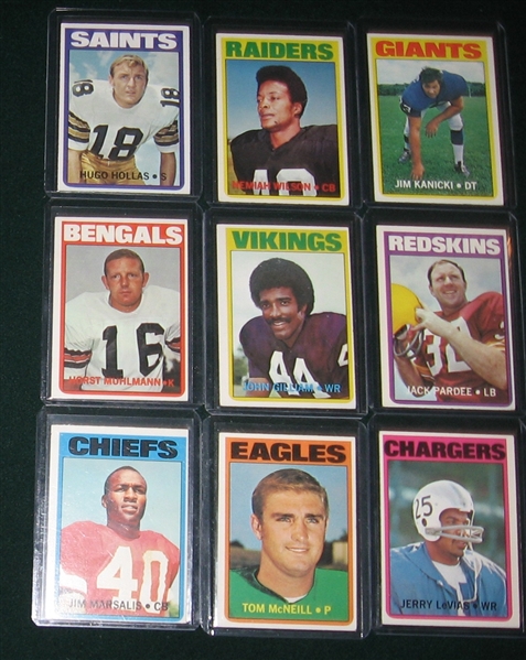 1972 Topps High Numbers Lot of (49) W/ #286 Rayfield Wright