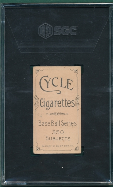 1909-1911 T206 White, Jack, Cycle Cigarettes SGC 4.5