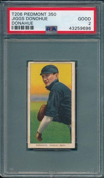 1909-1911 T206 Donohue Piedmont Cigarettes PSA 2