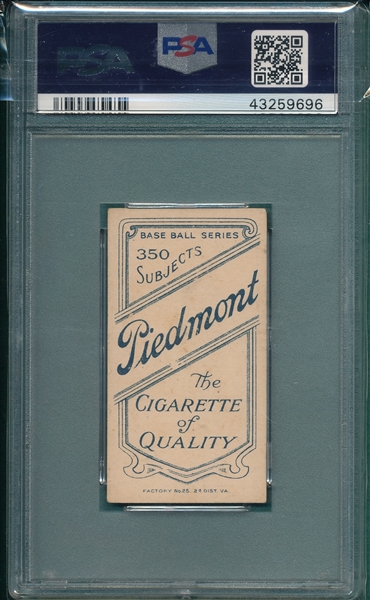 1909-1911 T206 Donohue Piedmont Cigarettes PSA 2