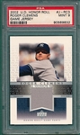 2002 UD Honor Roll #J-RC3 Roger Clemens, Game Jersey, PSA 9