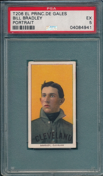 1909-1911 T206 Bradley, Portrait, El Principe De Gales PSA 5