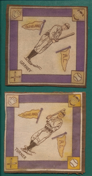 1914 B18 Blanket Turner & Graney, Purple Basepaths, Lot of (2)