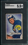 1951 Bowman Football #4 Norm Van Brocklin SGC 5.5