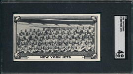 1968 Topps Teams #3 New York Jets SGC 4