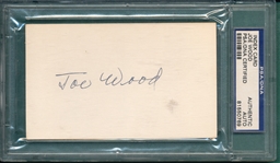 Smokey Joe Wood, Cut Signature, PSA/DNA Authentic