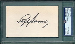 Lefty Gomez, Signed Index Card, PSA/DNA Authentic