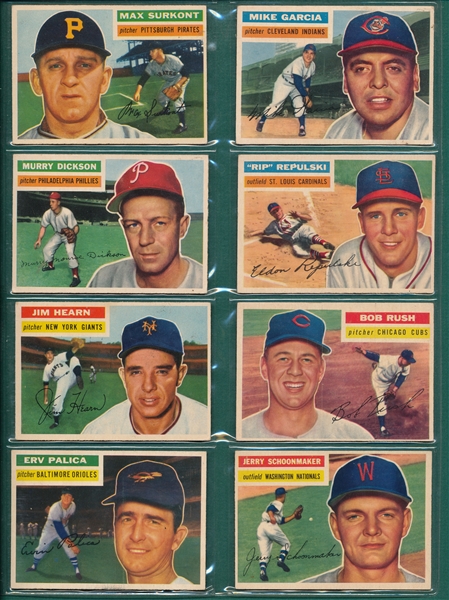 1956 Topps Lot of (24) W/ #218 Nuxhall