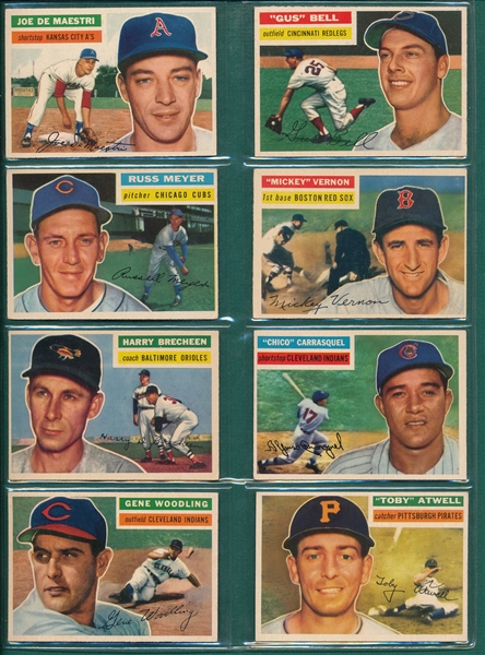 1956 Topps Lot of (24) W/ #177 Bauer