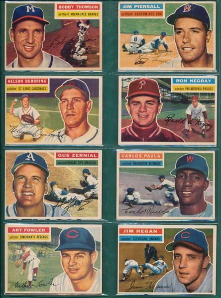 1956 Topps Lot of (24) W/ #257 Thomson