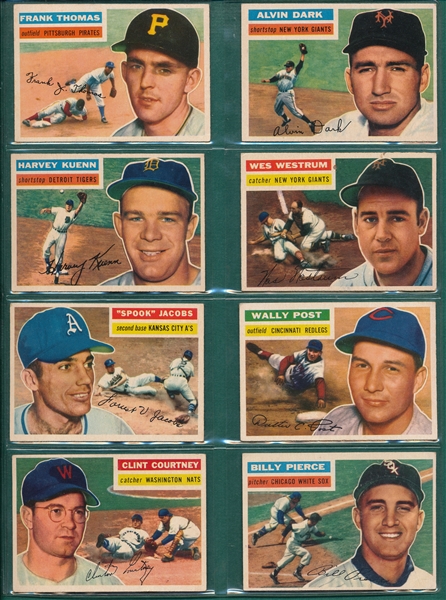 1956 Topps Lot of (24) W/ #257 Thomson