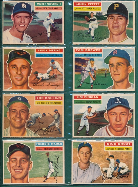 1956 Topps Lot of (24) W/ #340 McDermott