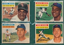 1956 Topps Lot of (4) Rookie & HOFers W/ #125 Minoso