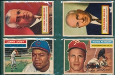 1956 Topps Lot of (4) Presidents & HOFers W/ #250 Doby