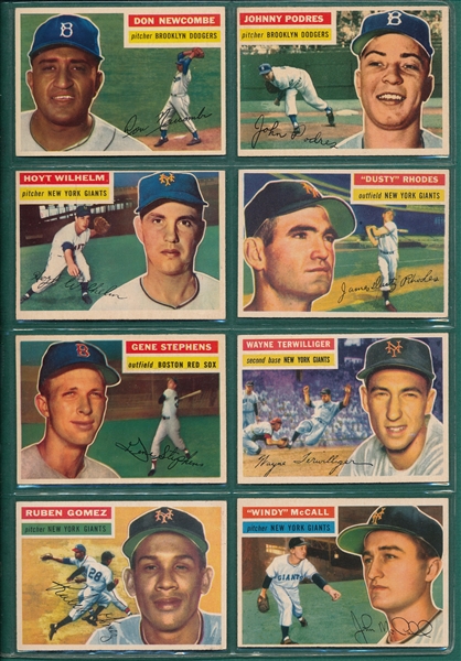 1956 Topps Lot of (9) W/ #307 Wilhelm