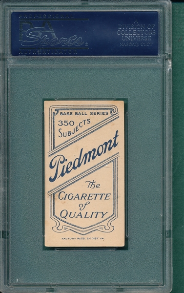 1909-1911 T206 Leach, Bending Over, Piedmont Cigarettes PSA 5.5
