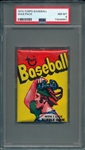 1973 Topps Baseball Unopened Wax Pack PSA 8 *Catcher*