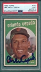 1959 Topps #390 Orlando Cepeda PSA Authentic *Signed*