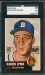 1953 Topps #147 Warren Spahn SGC 70