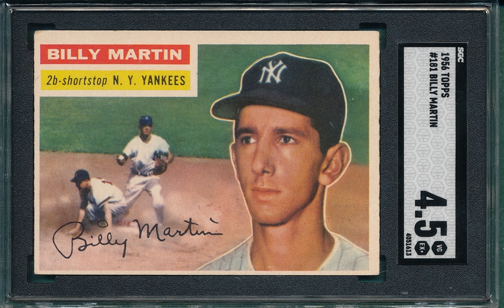 1956 Topps #181 Billy Martin SGC 4.5