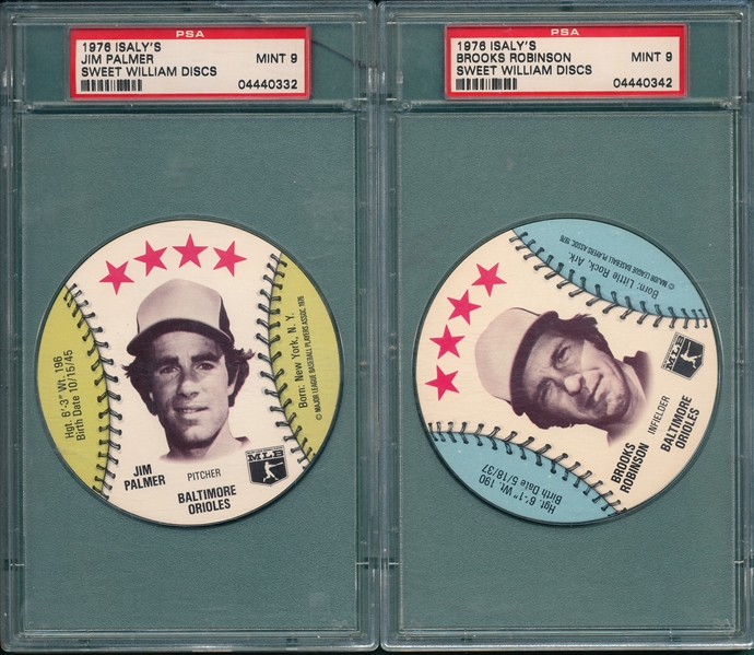 1976 Islay's Palmer & B. Robinson Lot of (2) PSA 9