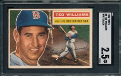 1956 Topps #005 Ted Williams SGC 2.5 *White*