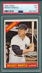 1966 Topps #50 Mickey Mantle PSA 3