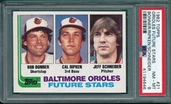 1982 Topps #21 Cal Ripken Jr. PSA 8 *Rookie*