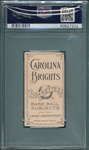1909-1911 T206 Miller Carolina Brights Cigarettes PSA 1