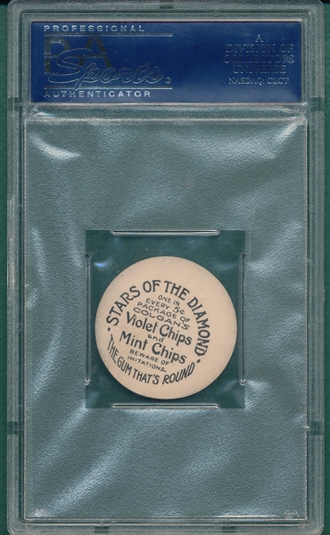 1909-1911 E254 Colgan Chips Home Run Baker, Stars of the Diamond, PSA 5