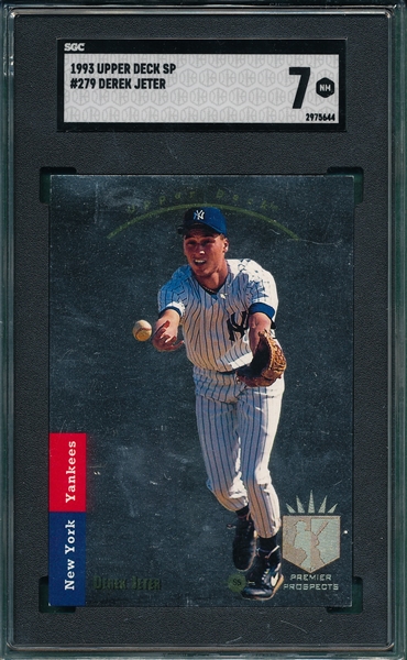 1993 SP #279 Derek Jeter SGC 7 *Rookie*