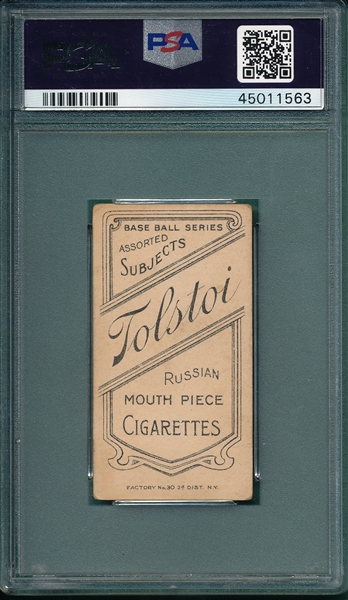 1909-1911 T206 Unglaub Tolstoi Cigarette PSA 2