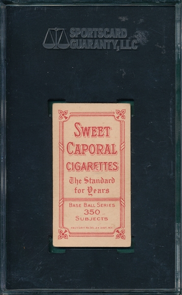 1909-1911 T206 Gray Sweet Caporal Cigarette SGC 60
