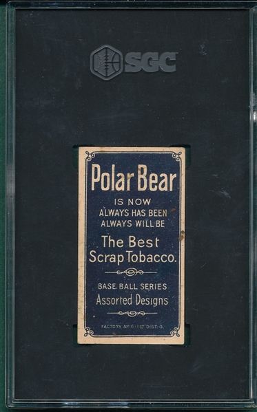 1909-1911 T206 Elberfeld, Fielding, Polar Bear SGC 3.5