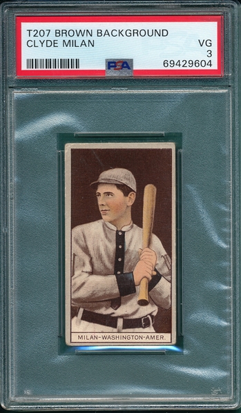 1912 T207 Milan Recruit Little Cigars PSA 3